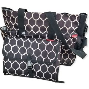 Skip & Hop large Double duo diaper bag, designed to fit on a double stroller.